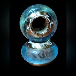 Brighton Turquoise Frosted Murano Glass Bead-posting for one bead only-P…